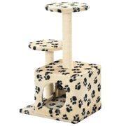 Vidaxl kattenkrabpaal met sisal krabpalen 60 cm pootafdrukken beige - afbeelding 3