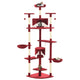 Vidaxl kattenkrabpaal met sisal krabpalen 203 cm rood en wit