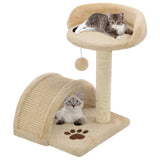 Vidaxl kattenkrabpaal met sisal krabpaal 40 cm beige en bruin - afbeelding 1