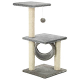 Vidaxl kattenkrabpaal met sisal krabpalen 65 cm grijs - afbeelding 2
