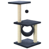 Vidaxl kattenkrabpaal met sisal krabpalen 65 cm donkerblauw - afbeelding 2