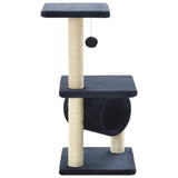 Vidaxl kattenkrabpaal met sisal krabpalen 65 cm donkerblauw - afbeelding 3