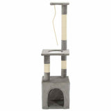 Vidaxl kattenkrabpaal met sisal krabpalen 109 cm grijs - afbeelding 2