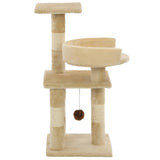 Vidaxl kattenkrabpaal met sisal krabpalen 65 cm beige - afbeelding 2