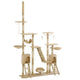 Vidaxl kattenkrabpaal met sisal krabpalen 230-250 cm beige