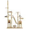 Vidaxl kattenkrabpaal met sisal krabpalen 230-250 cm beige
