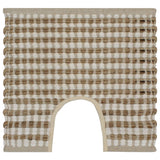 Vidaxl badmattenset handgeweven jute en stof naturel en wit - afbeelding 3