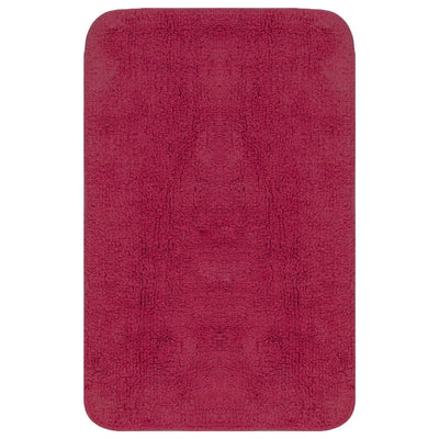 Vidaxl badmattenset stof fuchsia 2-delig