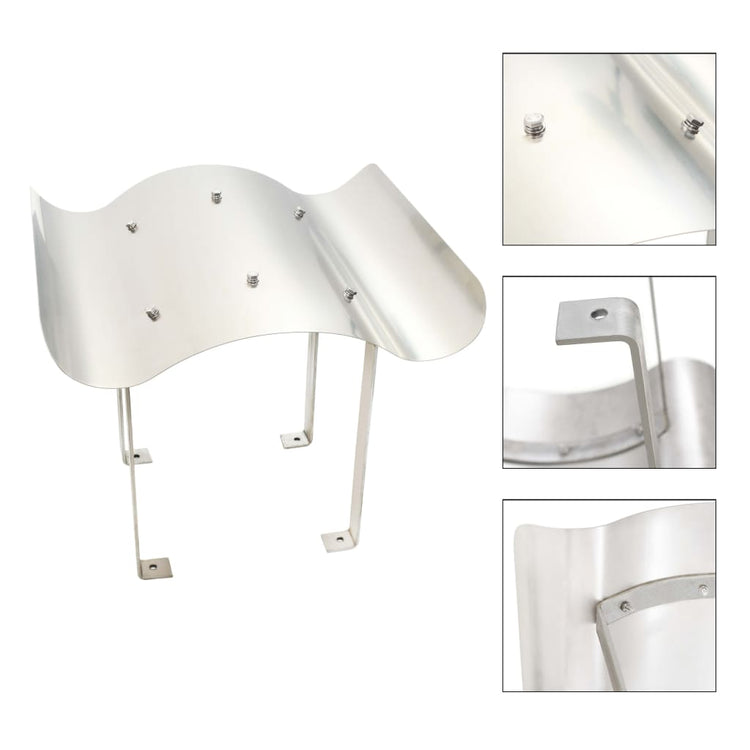 Vidaxl schoorsteenkap roestvrij staal 70 x 100 x 38 cm