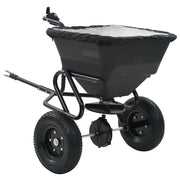Vidaxl strooiwagen sleepmodel 45 l 125x74x79 cm pvc en staal - afbeelding 1