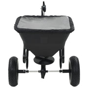 Vidaxl strooiwagen sleepmodel 45 l 125x74x79 cm pvc en staal - afbeelding 2