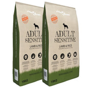 VidaXL Premium hondenvoer droog Adult Sensitive Lamb Rice 30kg 2 st - afbeelding 1