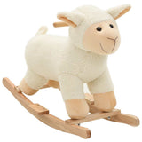 Vidaxl hobbeldier schaap 78x34x58 cm pluche wit - afbeelding 1