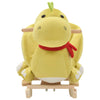 Vidaxl hobbeldier draak met rugleuning 60x32x53 cm pluche limegroen