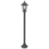 Vidaxl paalverlichting voor tuin e27 110 cm aluminium donkergroen 6 st