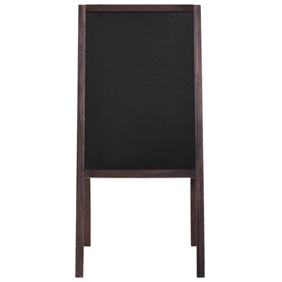 Vidaxl krijtbord dubbelzijdig vrijstaand 40x60 cm cederhout