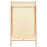 Vidaxl wasmand 42x41x64 cm cederhout en stof beige - afbeelding 3