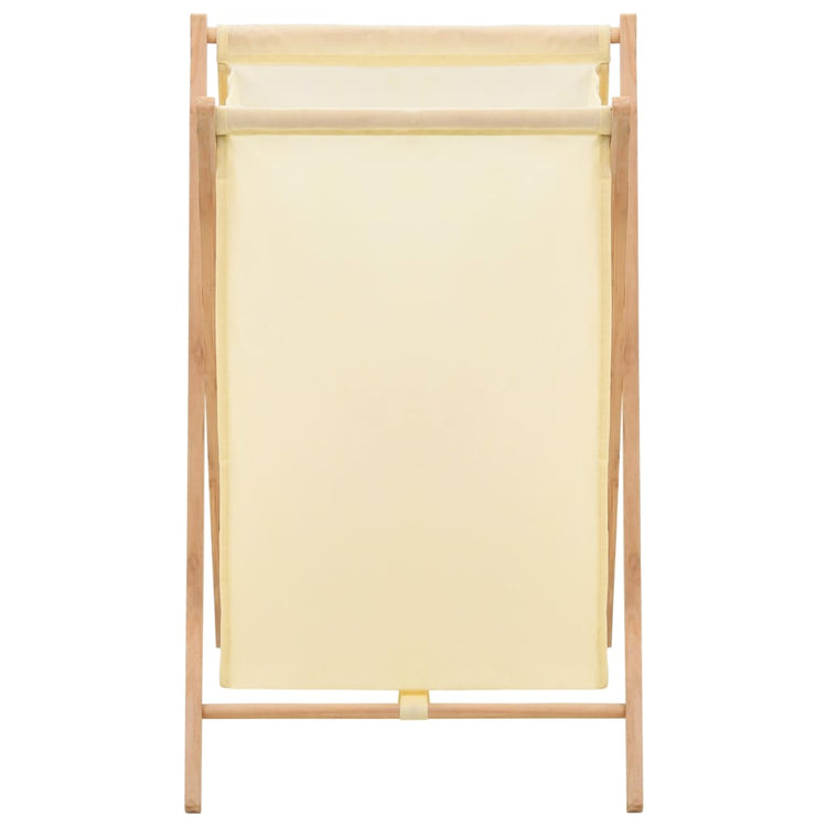 Vidaxl wasmand 42x41x64 cm cederhout en stof beige