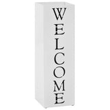 Vidaxl parapluhouder welcome staal wit - afbeelding 1