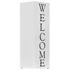 Vidaxl parapluhouder welcome staal wit