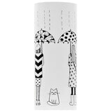 Vidaxl parapluhouder vrouwen staal wit - afbeelding 2