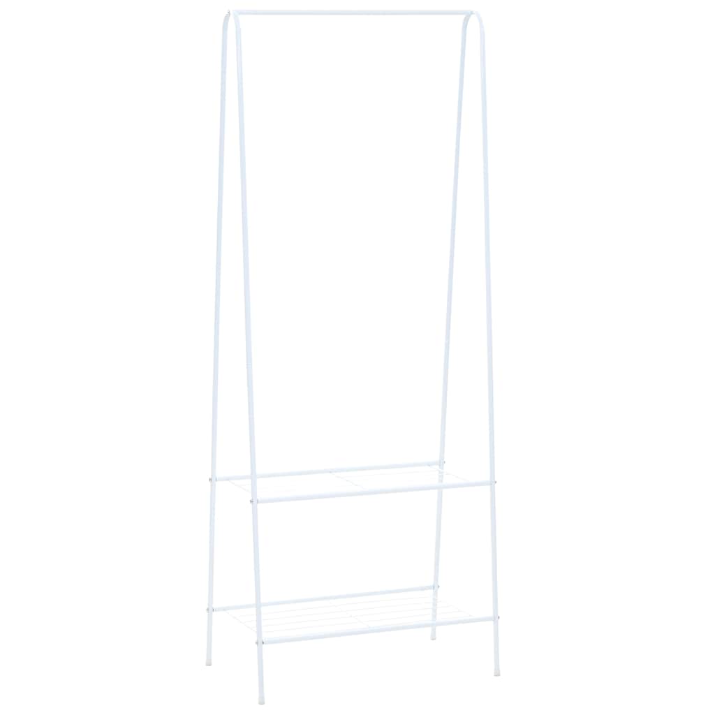 Vidaxl kledingrek 59x35x150 cm wit
