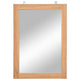 Vidaxl wandspiegel 50x70 cm massief teakhout