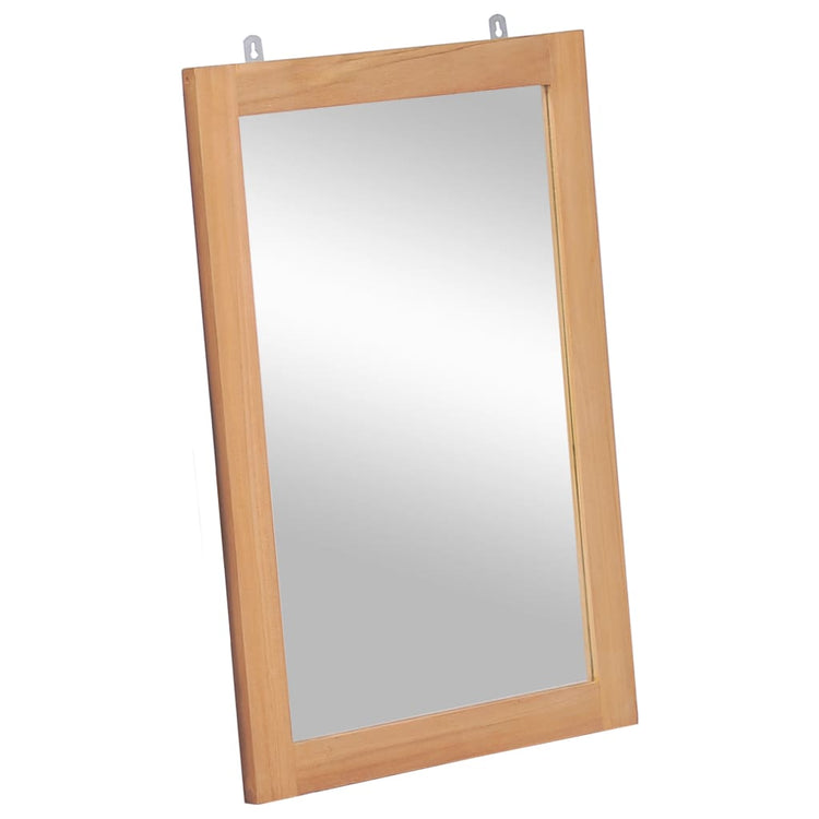Vidaxl wandspiegel 50x70 cm massief teakhout
