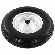 Vidaxl kruiwagenwielen met assen 4,00-8 390 mm massief pu 2 st - afbeelding 3