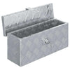 Vidaxl aluminium kist 48,5x14x20 cm zilverkleurig