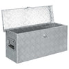 Vidaxl aluminium kist 76,5x26,5x33 cm zilverkleurig