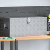 Vidaxl aluminium kist 76,5x26,5x33 cm zilverkleurig