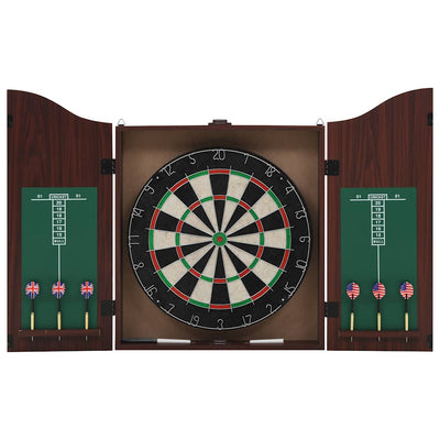 Vidaxl dartbord professioneel met kast en 6 darts sisal