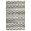 VidaXL Kelim vloerkleed met patroon 120x180 cm katoen zwart wit