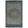 VidaXL Kelim vloerkleed met patroon 120x180 cm katoen grijs