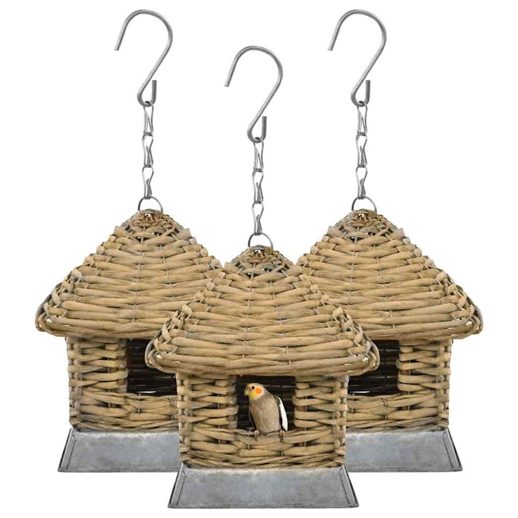 Vidaxl vogelhuizen 3 st wicker