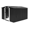 VidaXL Tuinschuur 257x298x178 cm metaal antracietkleurig