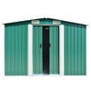 VidaXL Tuinschuur 257x392x181 cm metaal groen