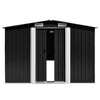 VidaXL Tuinschuur 257x489x181 cm metaal antracietkleurig