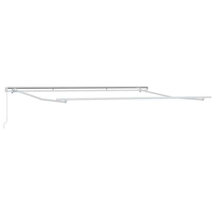 Vidaxl zijde frame wit 400 × 300 cm aluminium