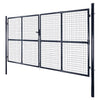 VidaXL Gaaspoort 289x175 cm gegalvaniseerd staal grijs