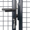 VidaXL Gaaspoort 400x175 cm gegalvaniseerd staal grijs