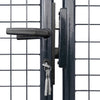 VidaXL Gaaspoort 400x200 cm gegalvaniseerd staal grijs