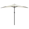 Vidaxl balkonparasol half met aluminium paal 300x155 cm zandkleurig