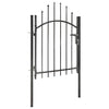 Vidaxl poort 1x1,5 m staal zwart