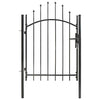 Vidaxl poort 1x1,5 m staal zwart