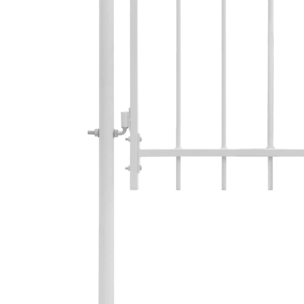 Vidaxl tuinpoort woerden staal 1x1,25 m wit