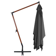 Vidaxl zweefparasol met houten paal 400x300 cm antracietkleurig - afbeelding 3