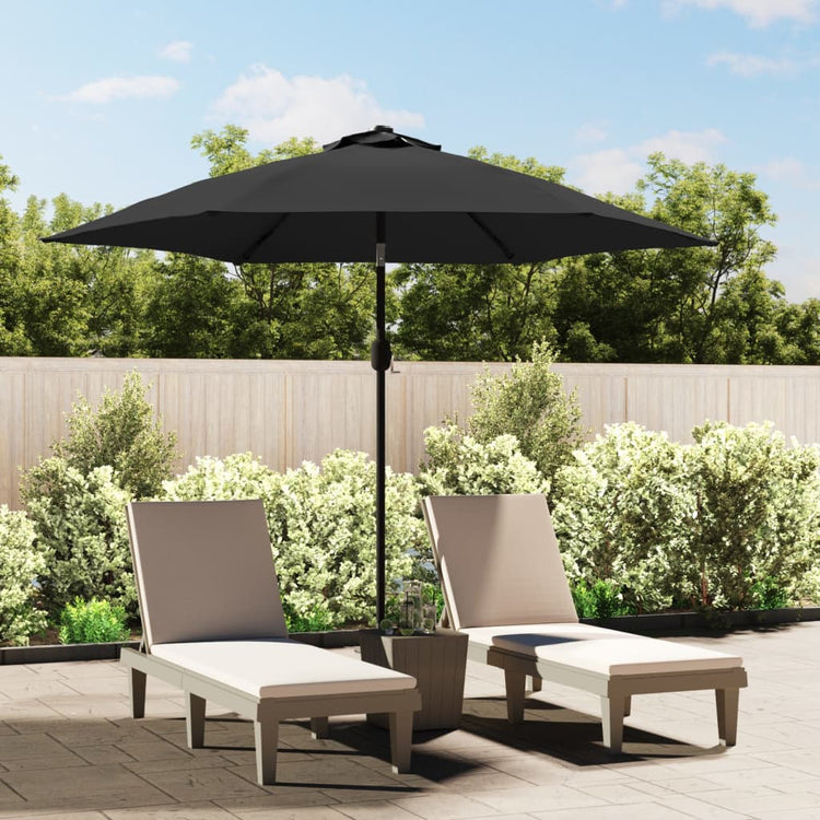 Vidaxl parasol met metalen paal 300 cm antraciet