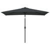 Vidaxl parasol met metalen paal 300x200 cm antraciet